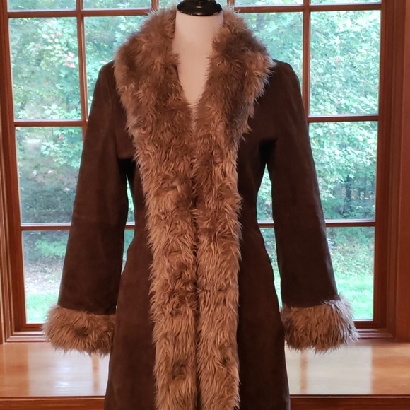 Jennyfer J Jackets & Blazers - Jennyfer J Long Suede Jacket coat